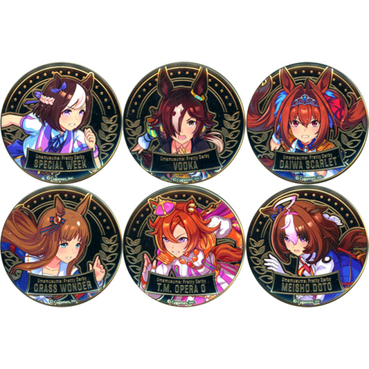 Set of 6 Uma Musume Pretty Derby Altimetal Badge Collection Vol.1 [USED]