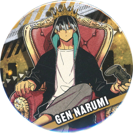 Kaiju No. 8 Gen Narumi Sit Down Collection Can Badge Part 1 Buttons [USED]