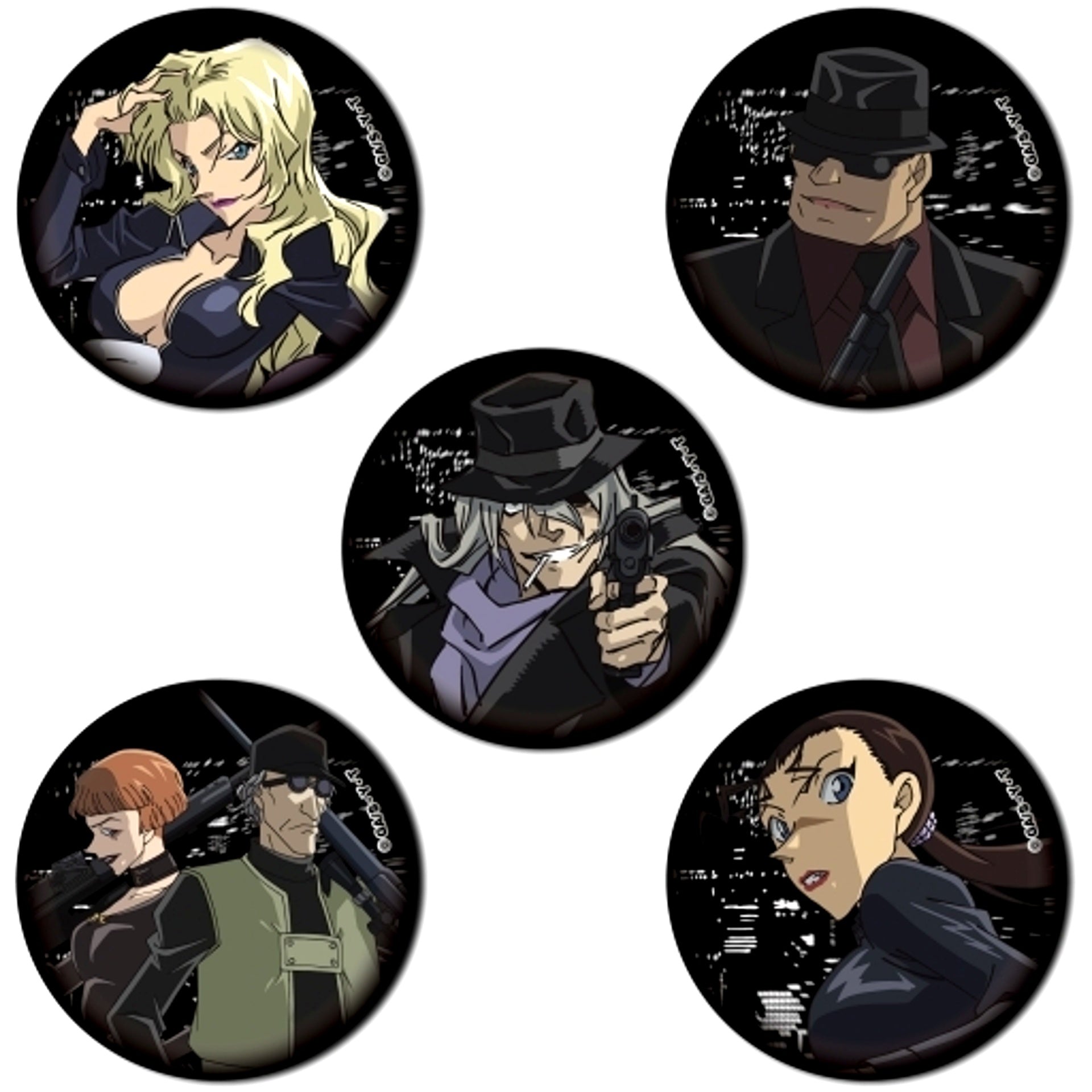 Set of 5 Group Detective Conan Button Vol. 6 [USED]