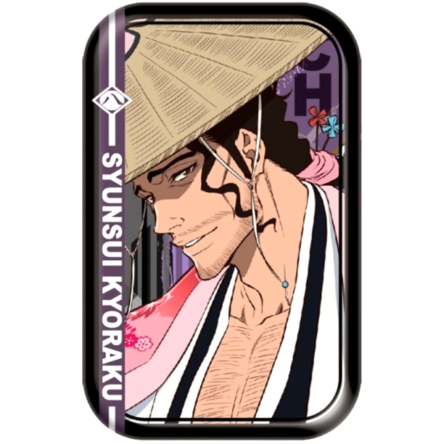 Shunsui Kyoraku BLEACH Thousand-Year Blood War Marukaku Button [USED]
