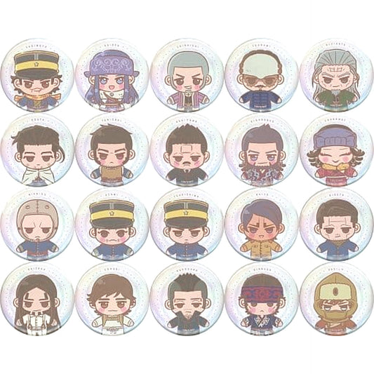 Golden Kamuy Saichi Sugimoto & Others Sega Lucky Kuji Pastel Art Collection Can Badge Prize D All 20 Types Set Buttons [USED]