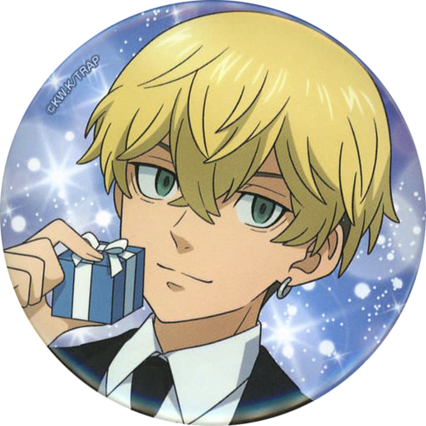 Chifuyu Matsuno Over Face Full Color Tokyo Revengers Gachatto Button [USED]