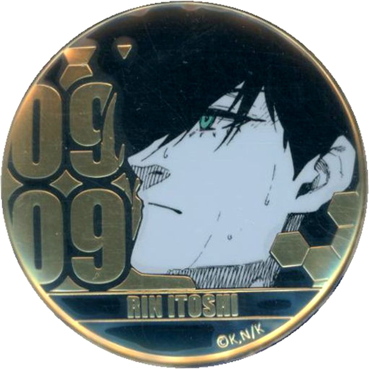 Rin Itoshi Blue Lock Birthday Metal Button [USED]