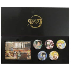 Demon Slayer: Kimetsu no Yaiba Nezuko Kamado & Others Town Series Shanghai Can Badge Complete Set ufotable cafe China Limited Buttons [USED]
