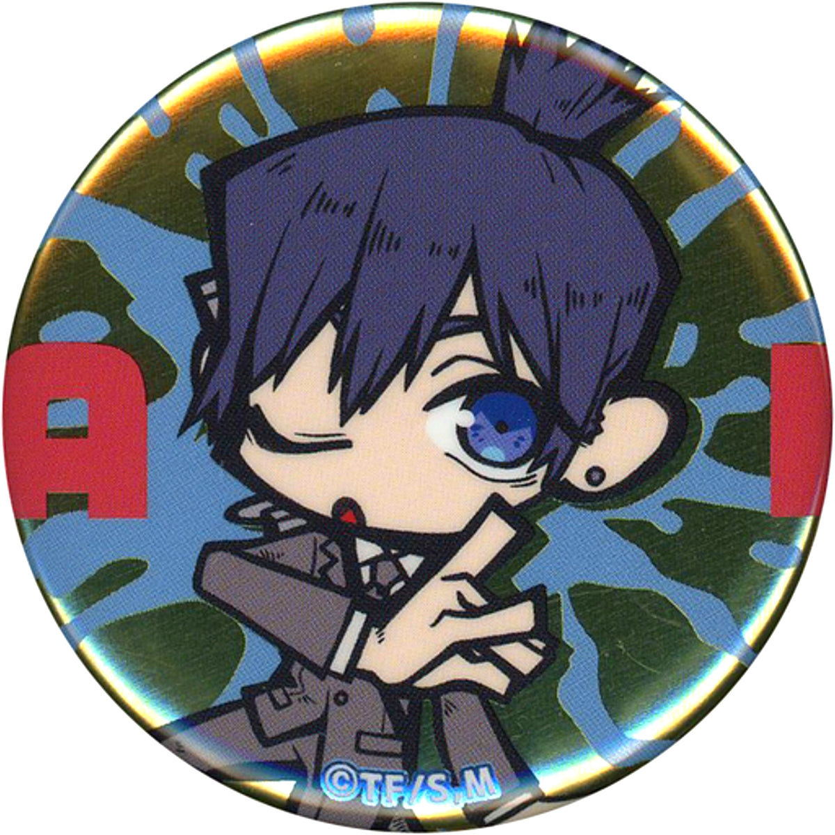 Aki Hayakawa Chainsaw Man E-Toon Metal Button [USED]