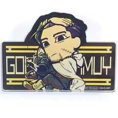 Hyakunosuke Ogata Golden Kamuy Acrylic Badge Jump Festa 2023 Limited Mini Game Uehehei Fujimi no Sugimoto Harakiri Show Game Kyodai Garapon Prize B Buttons [USED]
