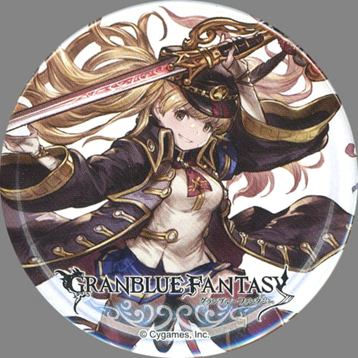 Granblue Fantasy Monika Trading Can Badge 5th Anniversary Selection Vol.6 Yorozuya Siero Tokyu Hands Branch Offices Limited Buttons [USED]