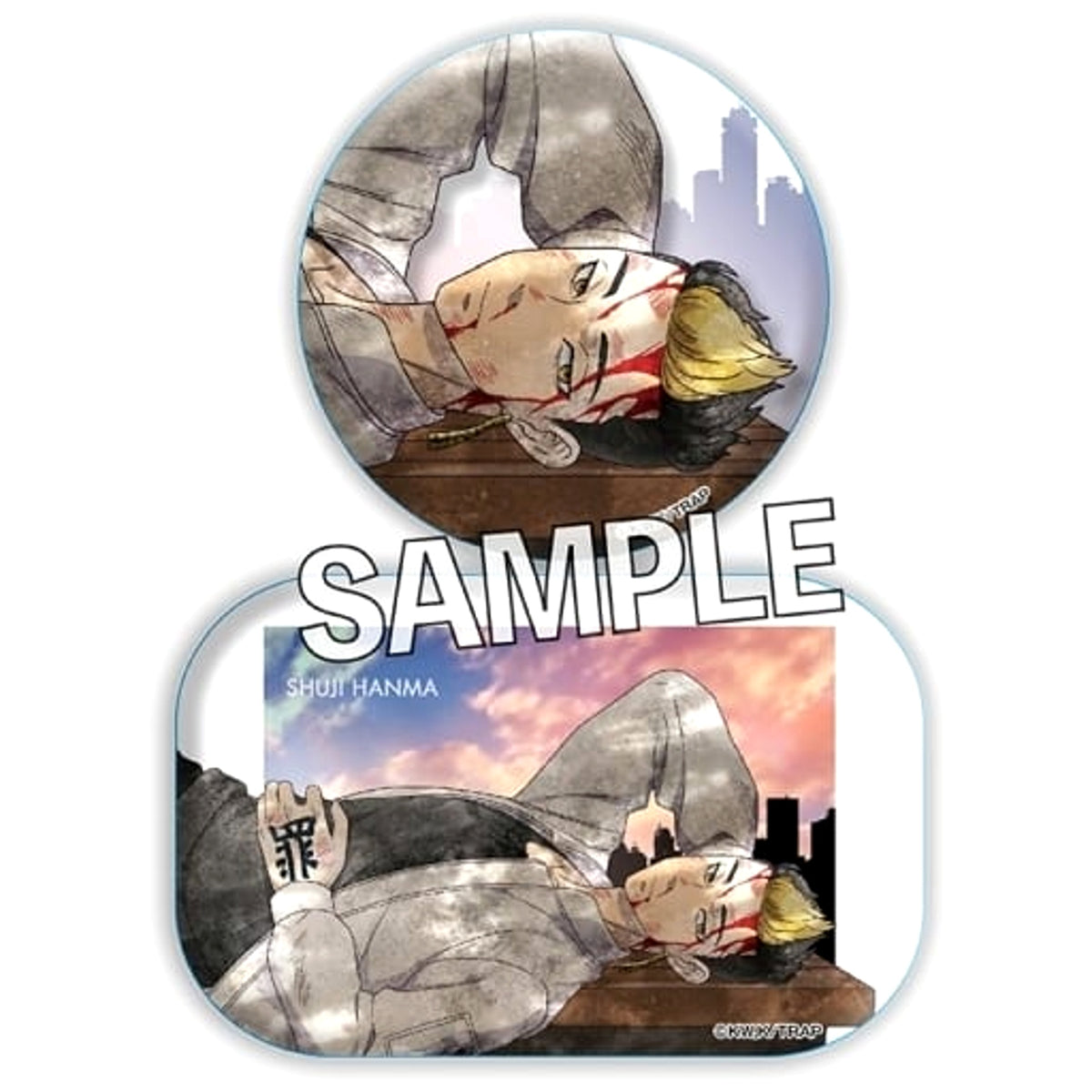 Tokyo Revengers Shuji Hanma After A Bare-Handed Fight Can Badge Set Set of 2 Buttons [USED]