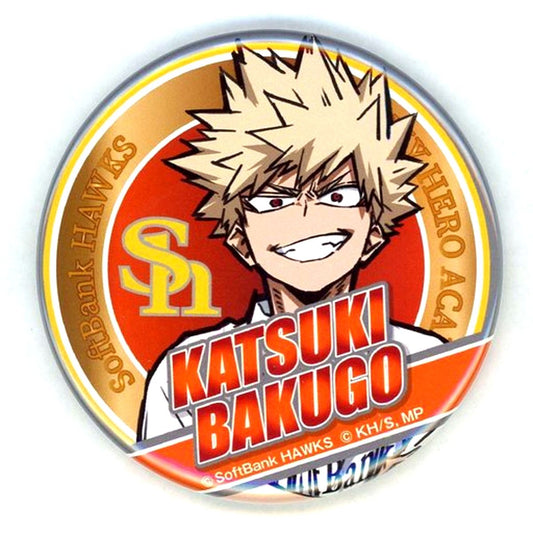 Katsuki Bakugo Fukuoka Softbank Hawks X My Hero Academia Trading Button [USED]
