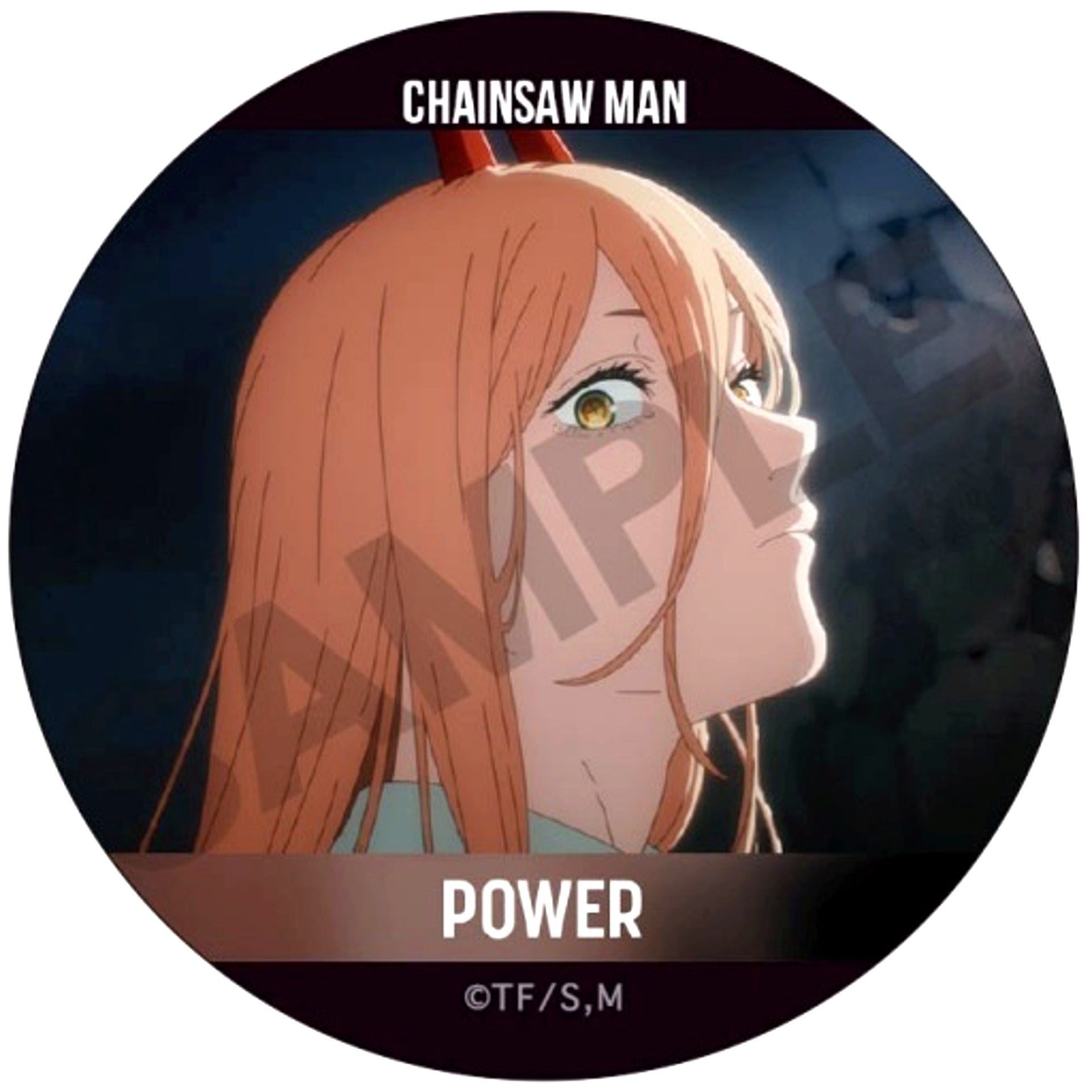 Power B Chainsaw Man Trading Button [USED]