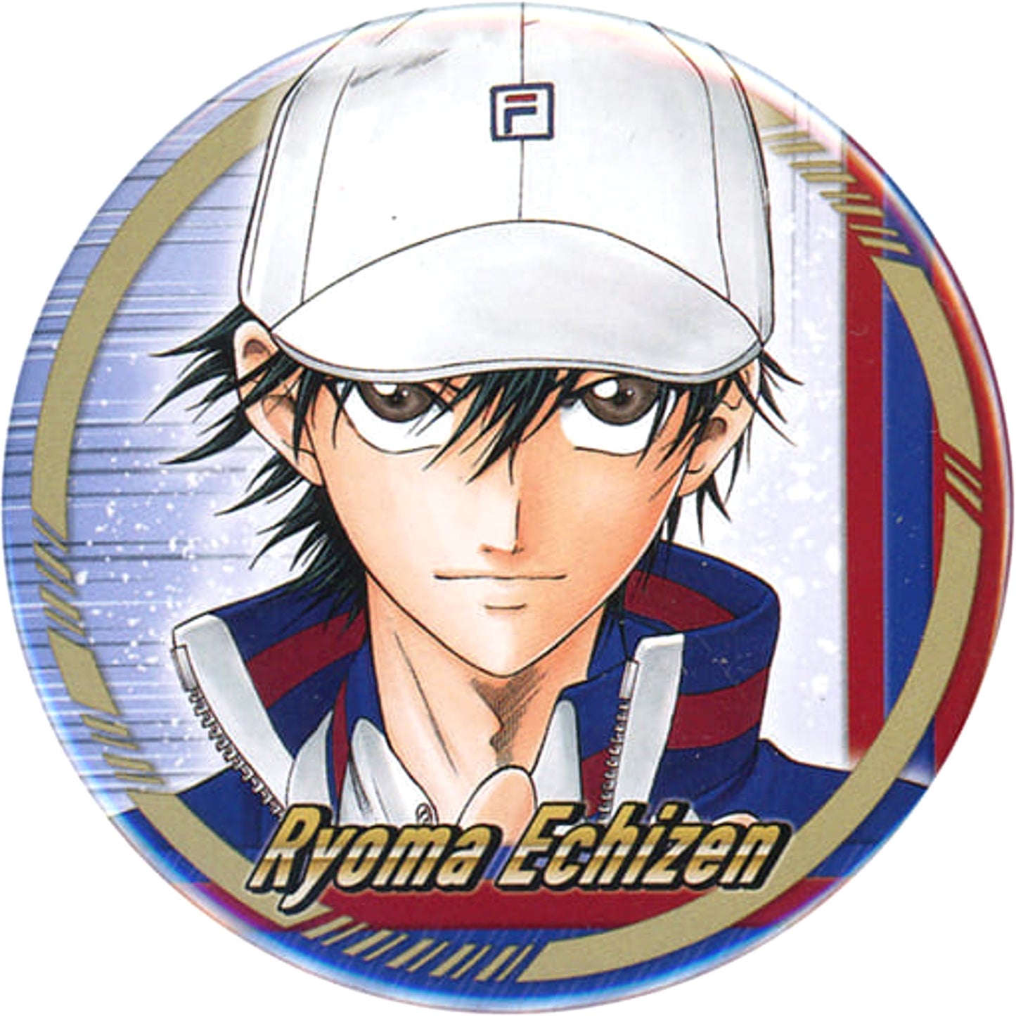 Prince of Tennis Ryoma Echizen Collection Can Badge Team Red Ohara Painting Exhibition Limited Buttons [USED]