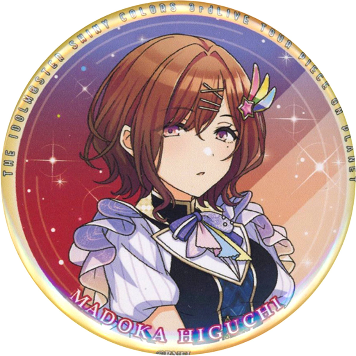 Madoka Higuchi THE IDOLM@STER SHINY COLORS 3rdLIVE TOUR PIECE ON PLANET Commemorative Official Stand Button [USED]