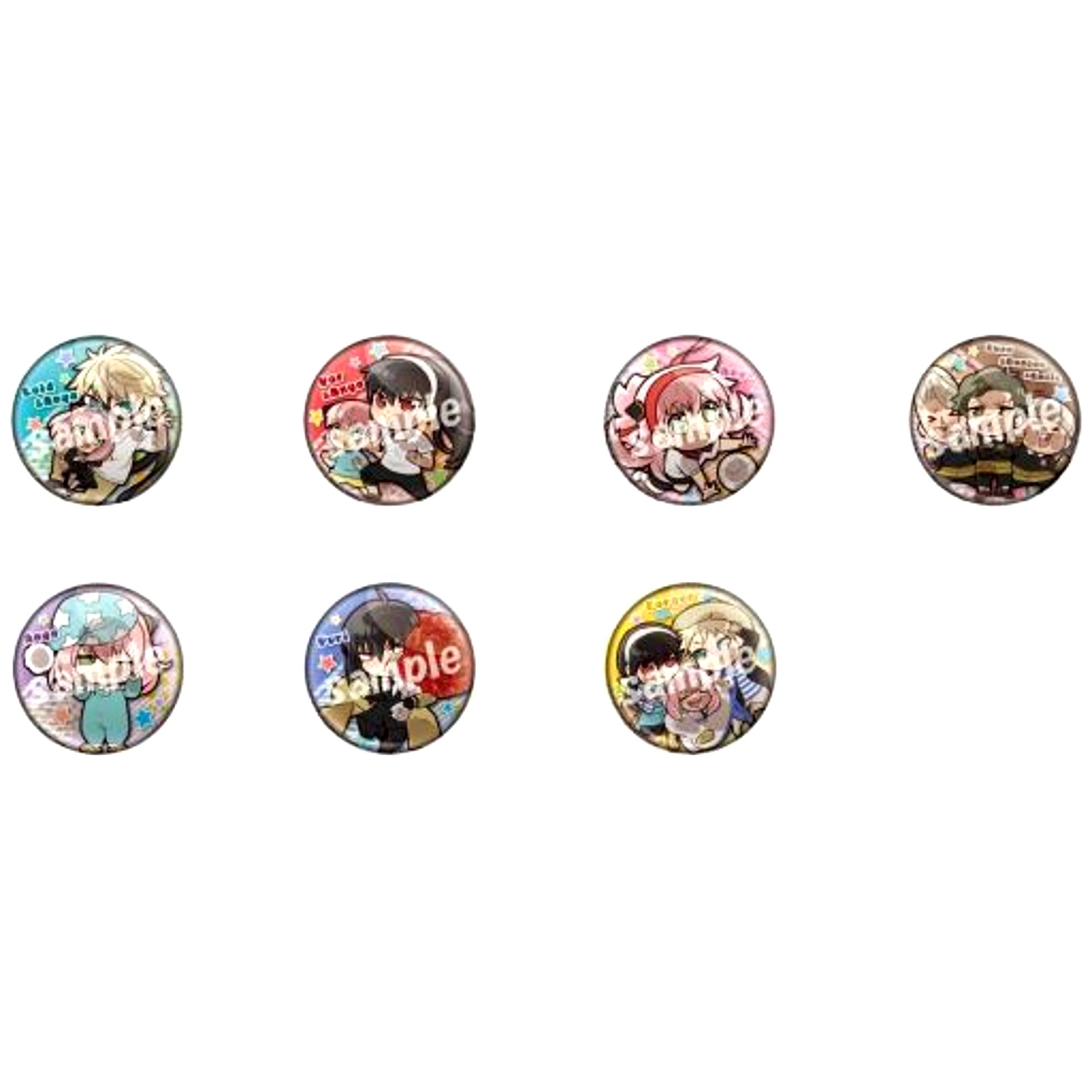 Set of 7 Pita! Defome SPY x FAMILY Episode Badge [USED]