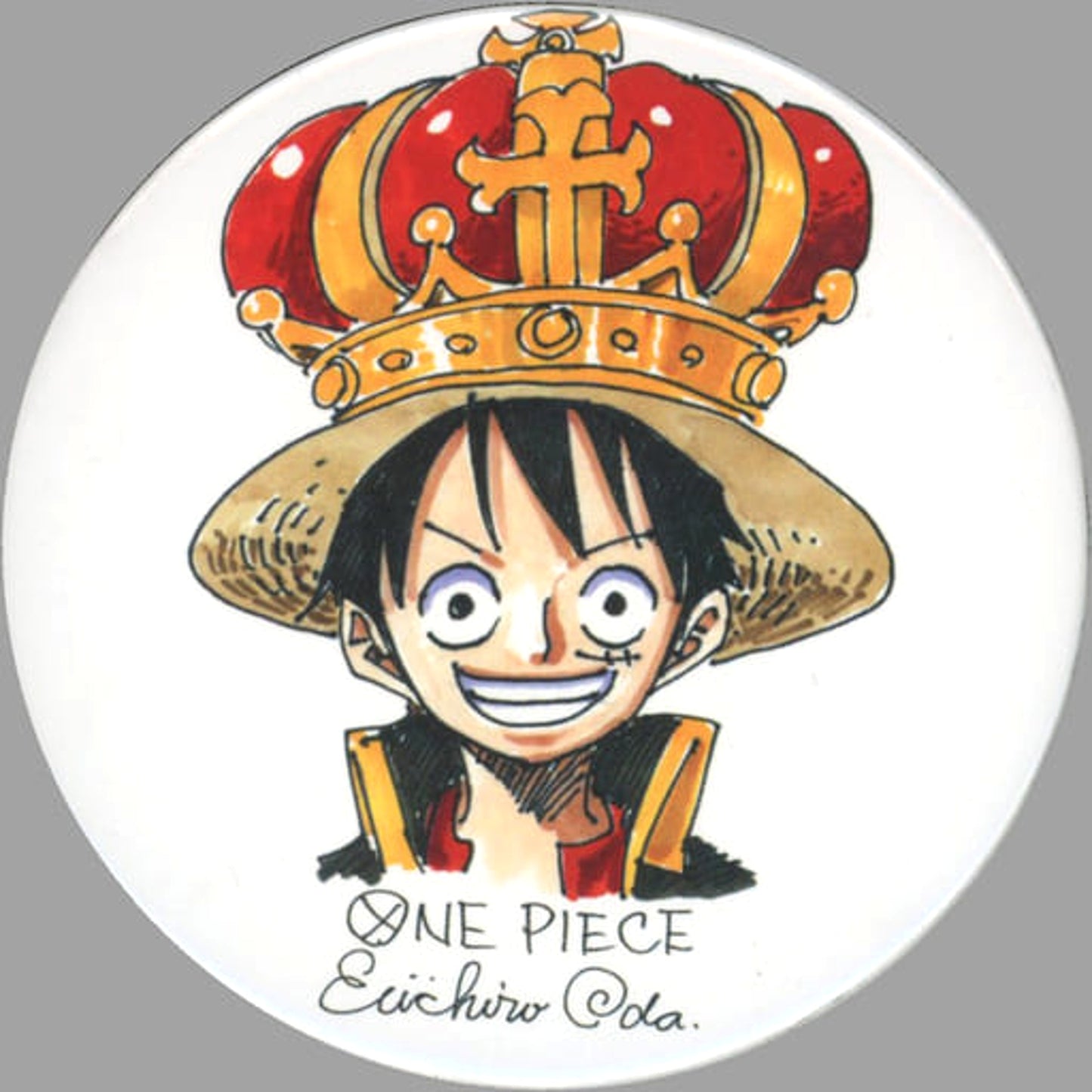 One Piece Monkey D. Luffy SP Original Can Badge Shueisha Natsucomi 2015 Limited Target Product Purchase Privilege Buttons [USED]