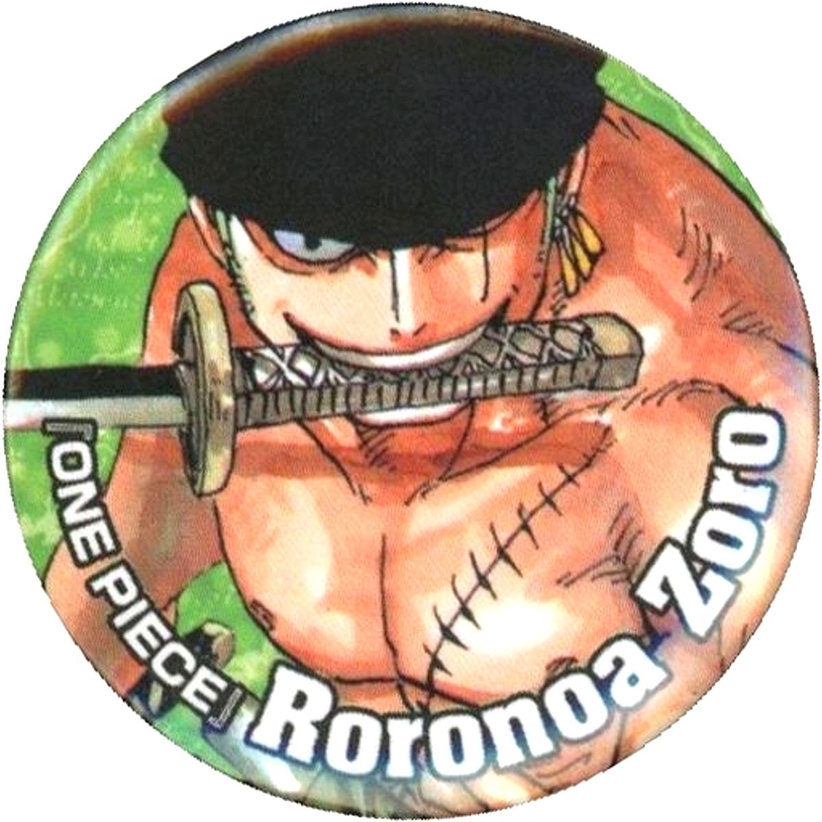 Roronoa Zoro One Piece Original Button Shueisha Natsu Comi 2015 Eligible Product Purchase Bonus [USED]