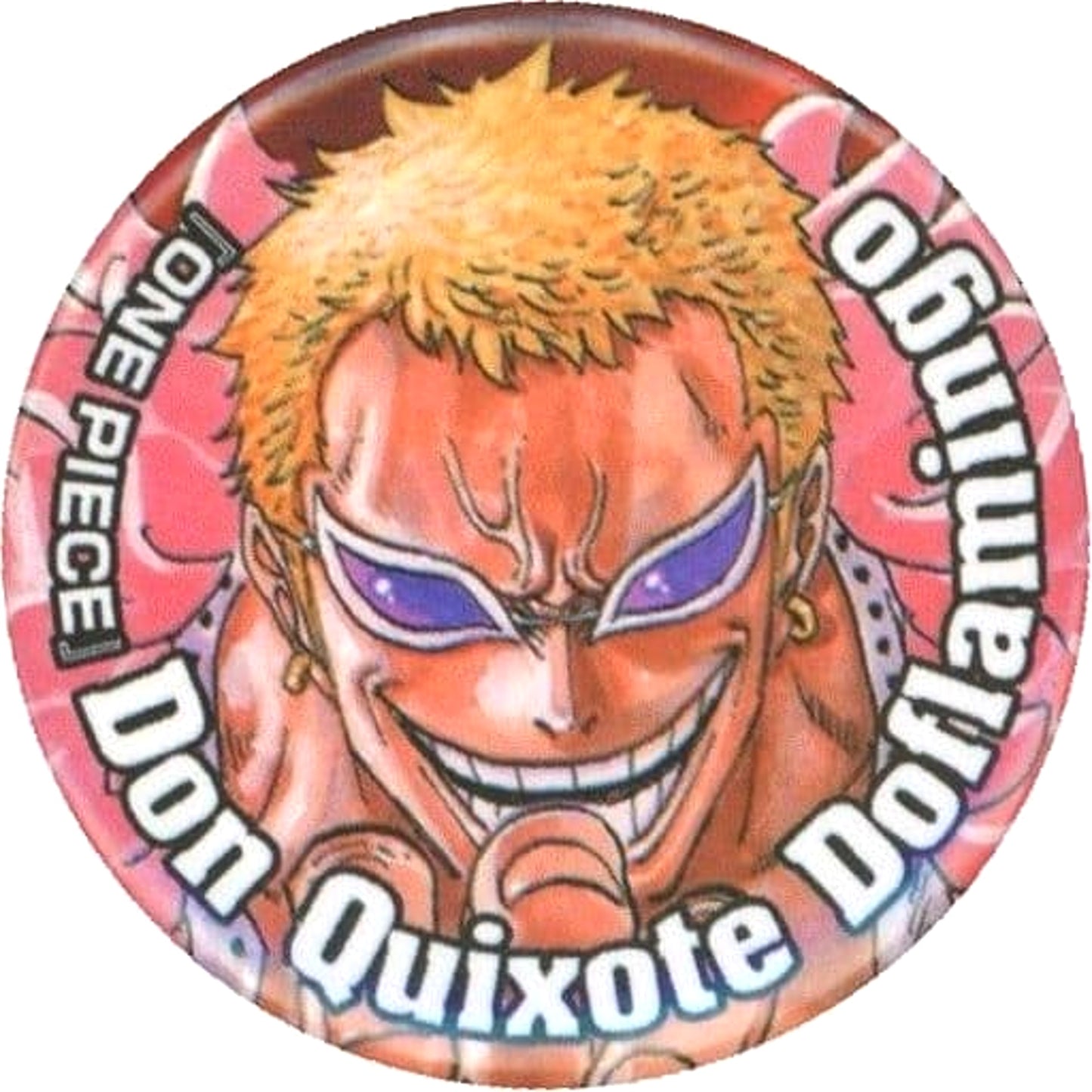 Donquixote Doflamingo One Piece Original Button Shueisha Natsucomi 2015 Limited Target Product Purchase Privilege [USED]