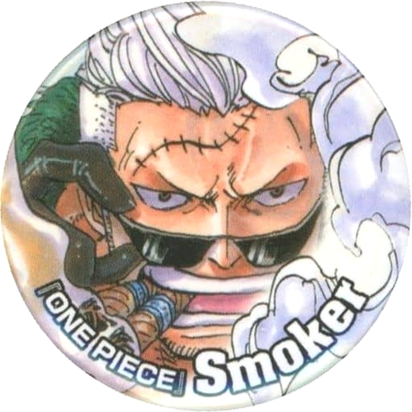 One Piece Smoker Original Can Badge Shueisha Natsucomi 2015 Limited Target Product Purchase Privilege Buttons [USED]