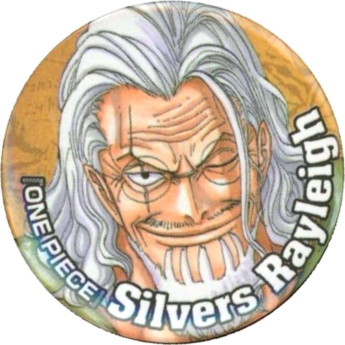 One Piece Silvers Rayleigh Original Can Badge Shueisha Natsucomi 2015 Limited Target Product Purchase Privilege Buttons [USED]