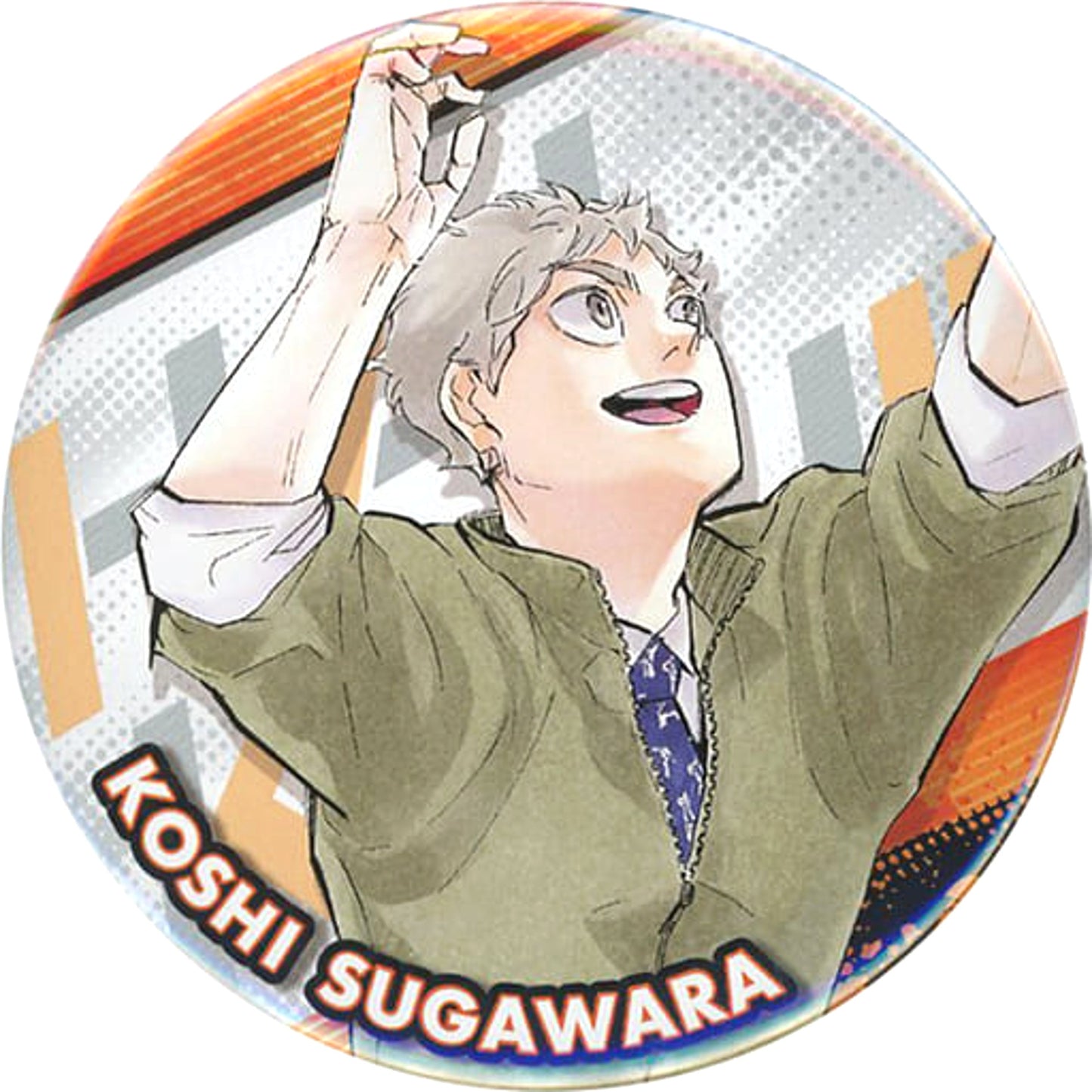 Koushi Sugawara Haikyu!! Collection Button Kyu 10th Anniversary Ver. [USED]