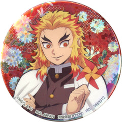 Demon Slayer: Kimetsu no Yaiba Kyojuro Rengoku Hologram Can Badge Namco Shi no Sho Limited Buttons [USED]