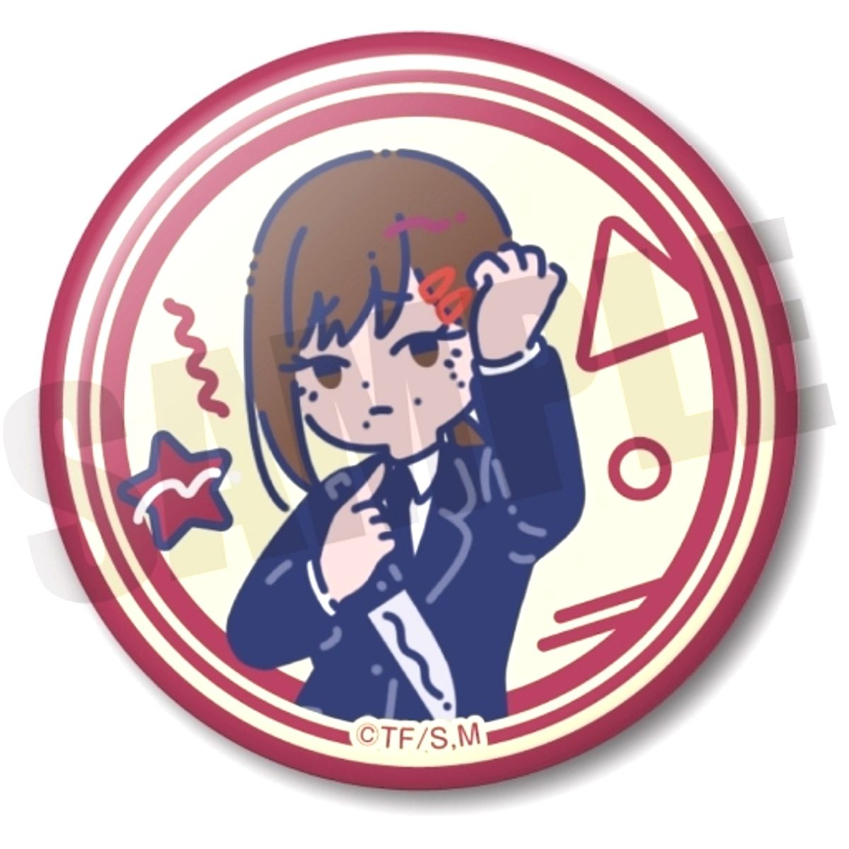 Kobeni Higashiyama Chainsaw Man Retopop Button [USED]