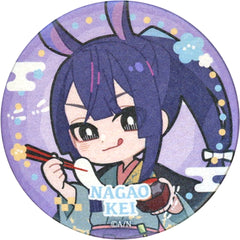 VTuber Nijisanji Kei Nagao New Year Rabbits Random Japanese Paper Can Badge Buttons [USED]