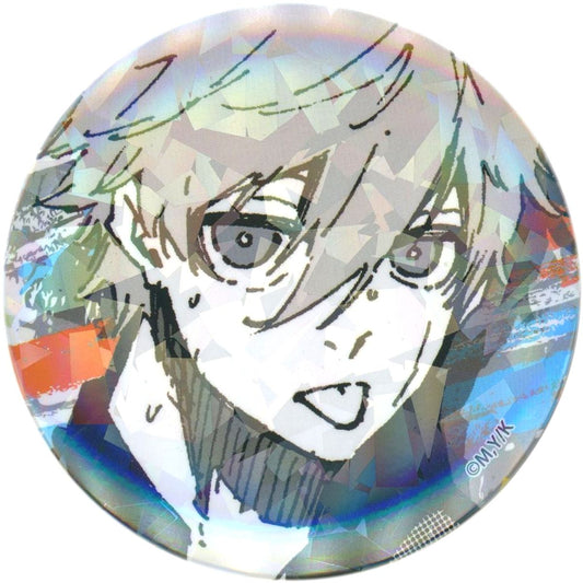 Seishiro Nagi Open Mouth Blue Lock x Tree Village Cafe Trading Hologram Button vol.3 [USED]