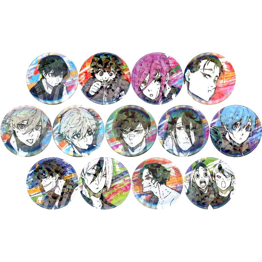 Set of 13 Blue Lock x Tree Village Cafe Trading Hologram Button vol.3 [USED]