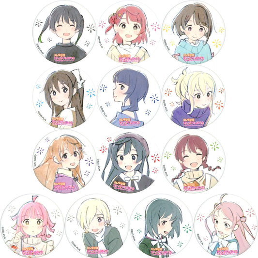 Set of 13 Love Live! Nijigasaki High School Idol Club Button Illustration by Mebachi Chara Pop Fes [USED]