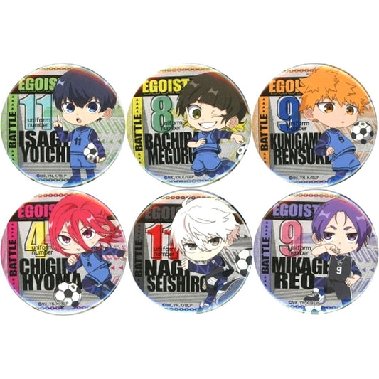 Set of 6 Blue Lock POP UP SHOP in animega x Sofmap Trading Button BATTLE Ver. [USED]