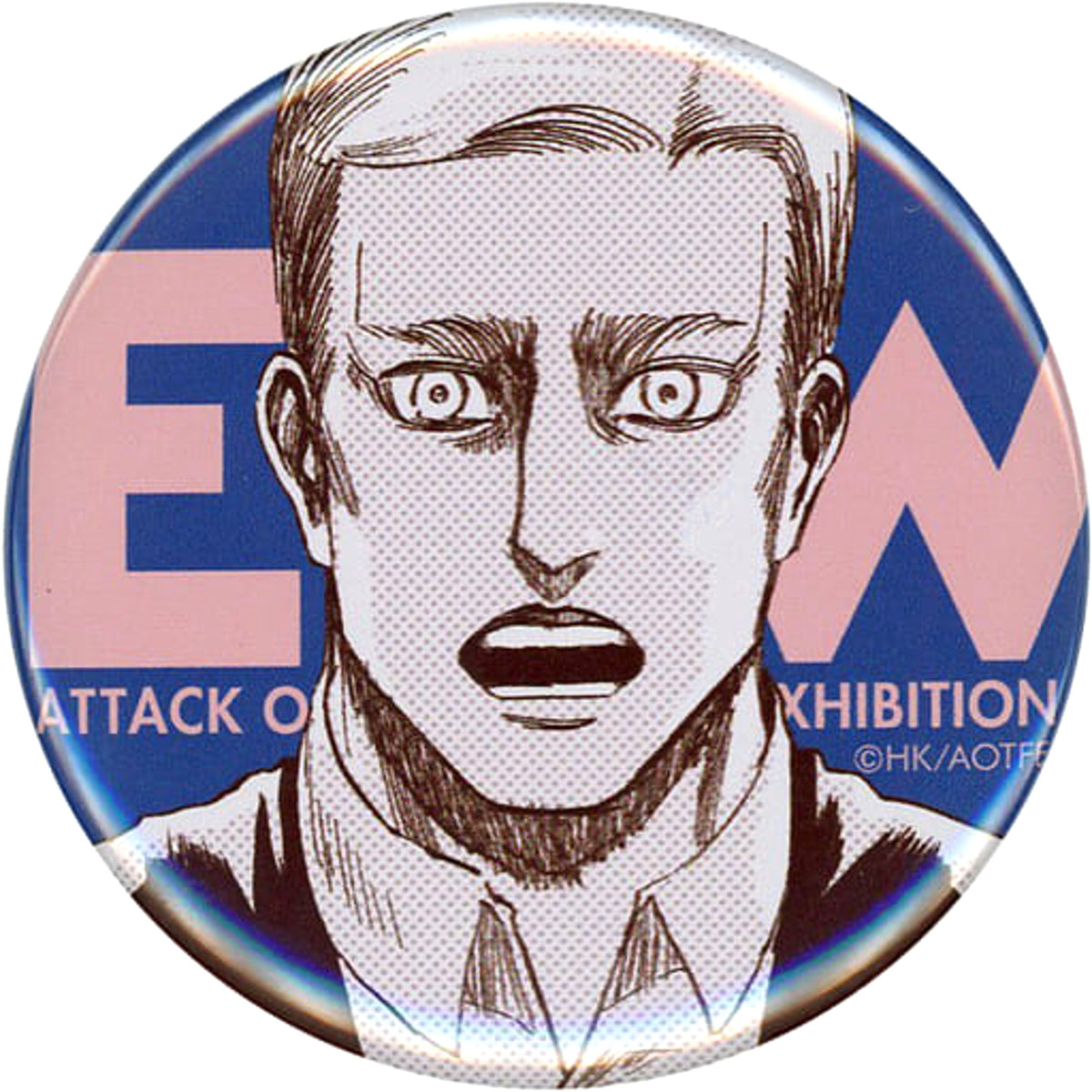 Attack on Titan Erwin Smith Can Badge Attack on Titan Exhibition Limited Buttons [USED]