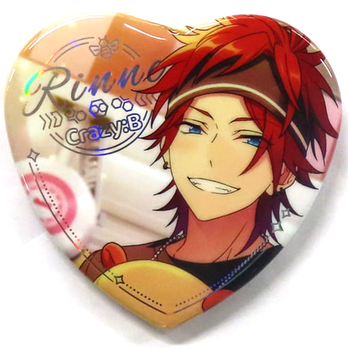 Ensemble Stars!! Rinne Amagi Shinko Heart Can Badge Group A China Limited Buttons [USED]