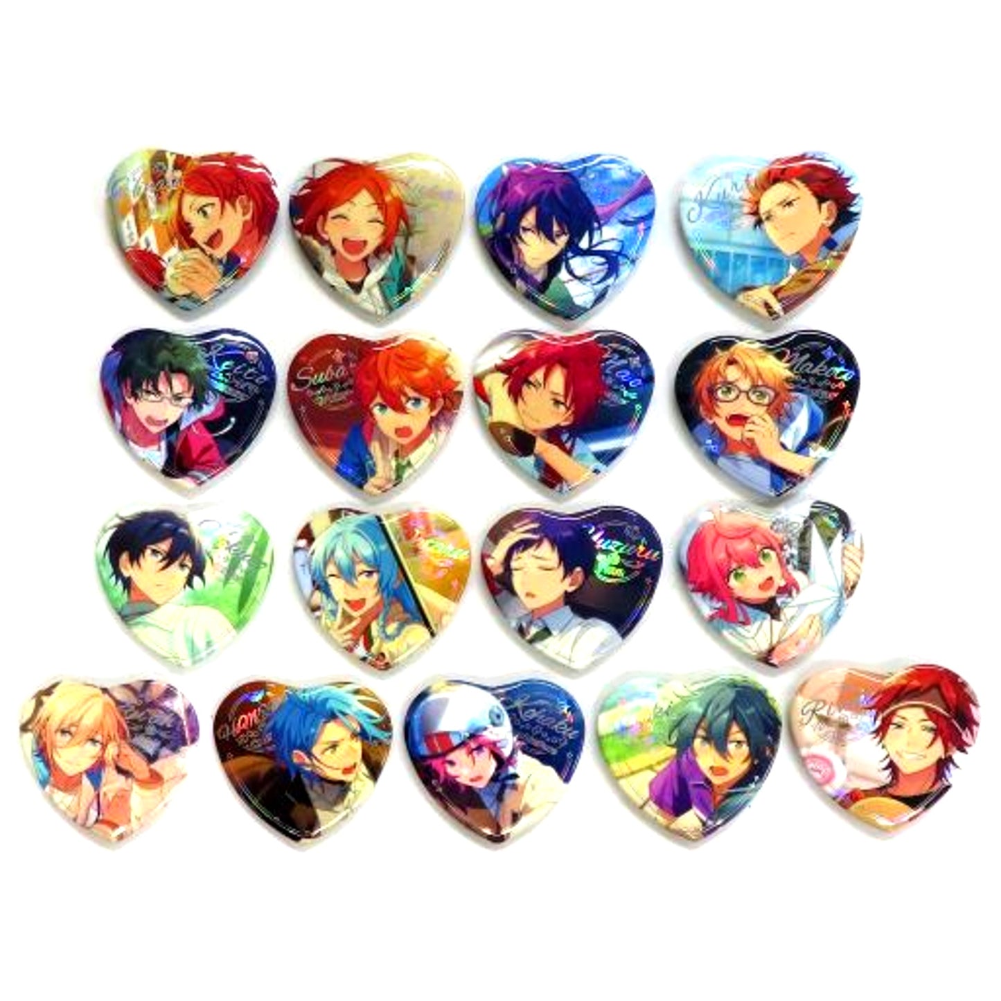 Set of 17 Ensemble Stars!! Shining Heart Badge Group A China Limited [USED]