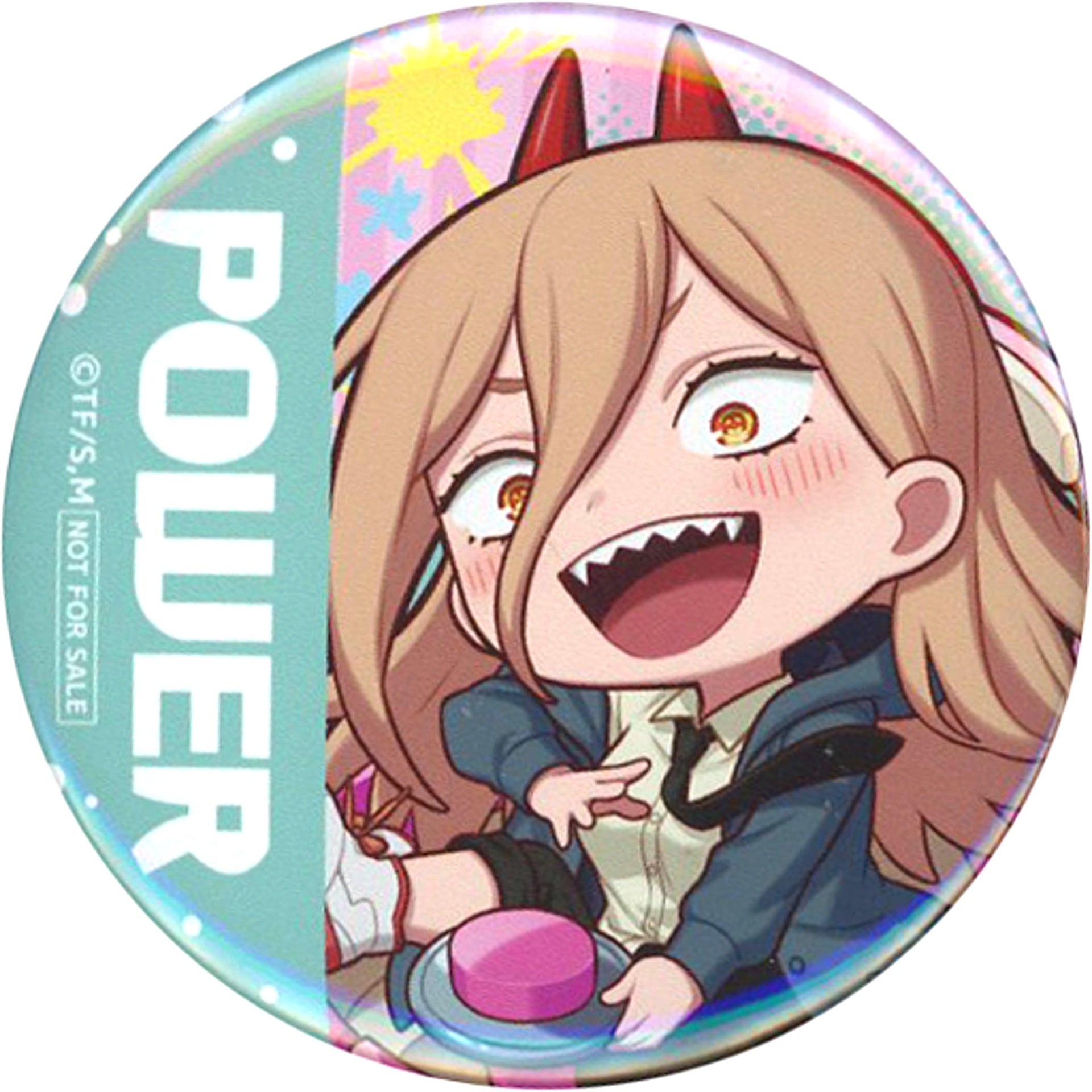 Power C Prize Chainsaw Man x Tokyo Dome City Attractions Making the Best Memories Ennichi Game Button [USED]