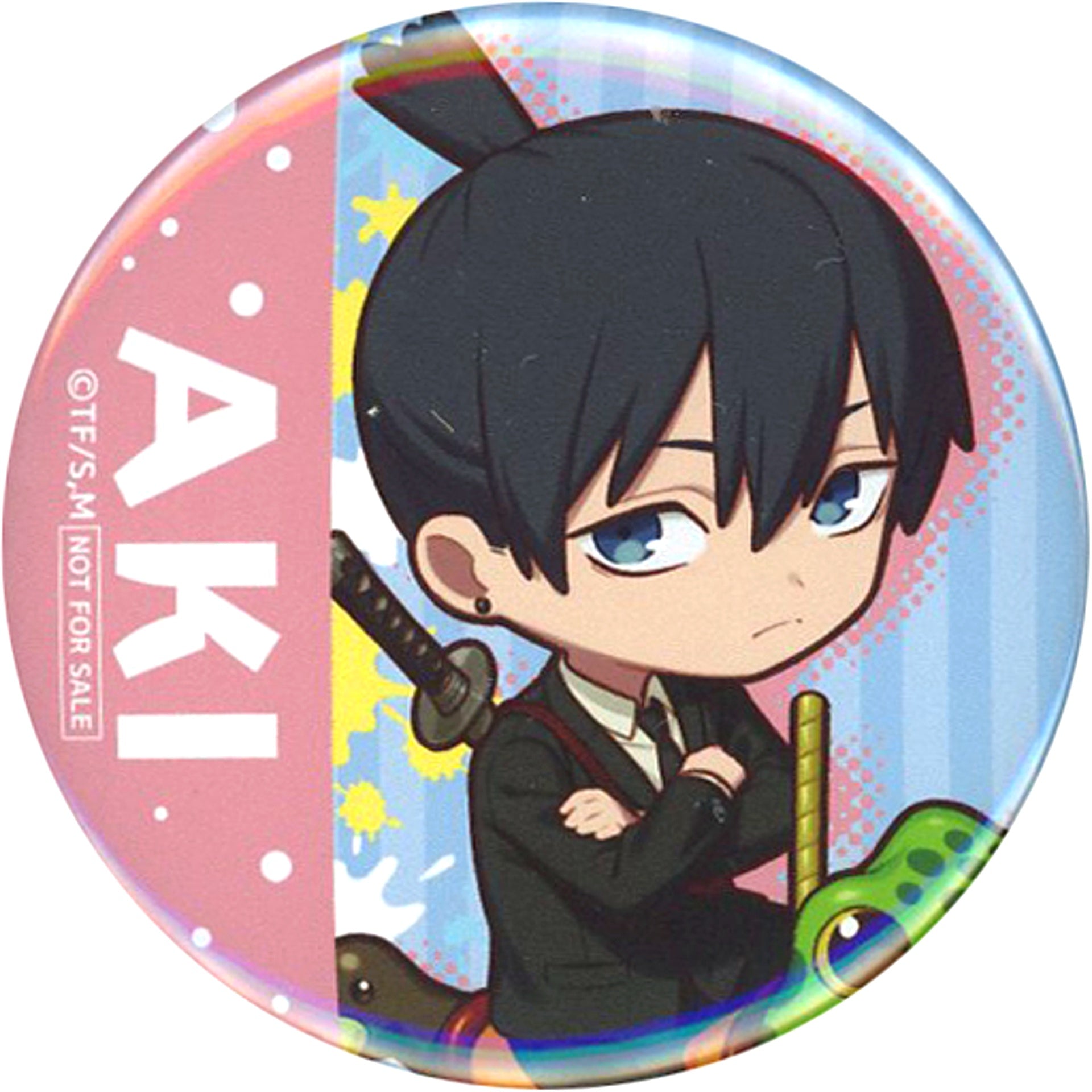 Aki Hayakawa C Prize Chainsaw Man x Tokyo Dome City Attractions Making the Best Memories Ennichi Game Button [USED]