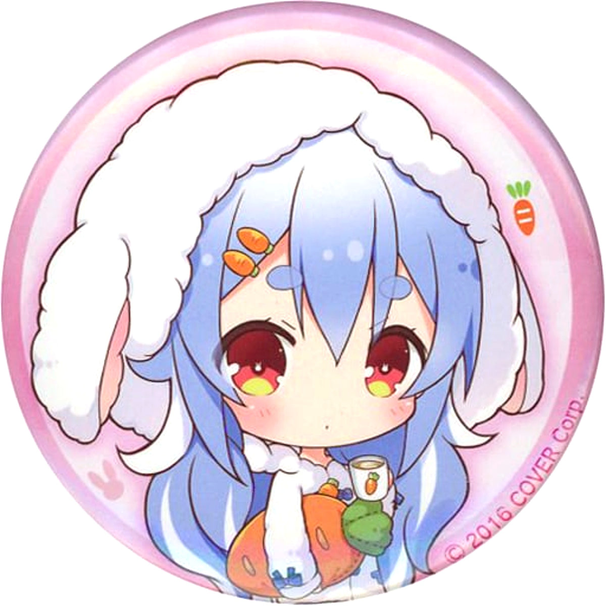 Usada Pekora Fluffy Rabbit Chibi hololive Virtual YouTuber Character Button Collection [USED]
