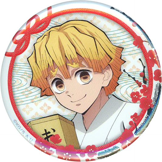 Zenitsu Agatsuma Demon Slayer Kimetsu no Yaiba Happy New Year Hatsumode with Tanjiro and others Illustration 57mm Button C101 Goods [USED]