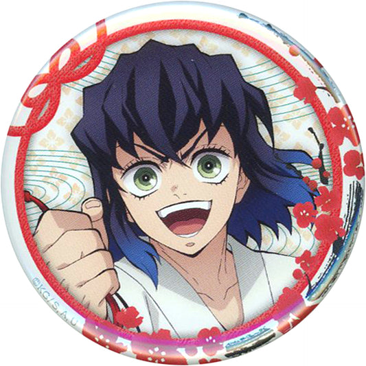Inosuke Hashibira Demon Slayer Kimetsu no Yaiba Happy New Year Hatsumode with Tanjiro and others Illustration 57mm Button C101 Goods [USED]