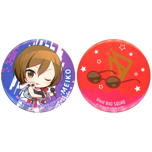 MEIKO E Prize Button Set of 2 Project Sekai Colorful Stage! feat. Hatsune Miku Vol.2 Sega Lucky Kuji [USED]