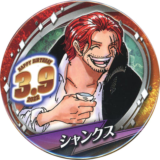 One Piece Shanks 2022 Birthday Can Badge Buttons [USED]