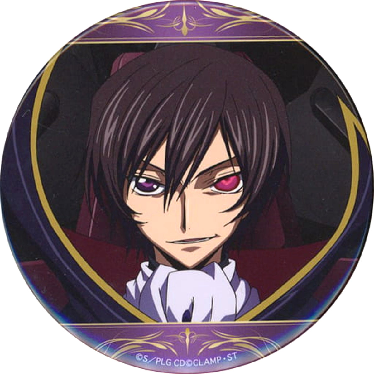Code Geass: Lelouch of the Rebellion Lelouch Lamperouge Red Eyes / White Collar Ataritsuki Lucky Can Badge Box Buttons [USED]