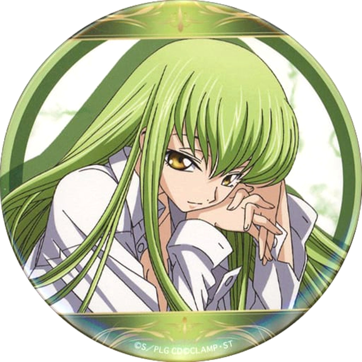 Code Geass: Lelouch of the Rebellion C.C. Standing Picture Ataritsuki Lucky Can Badge Box Can Badge Buttons [USED]