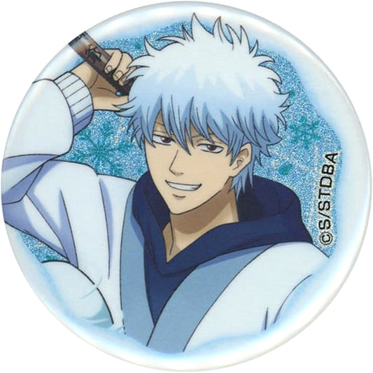 Gintama Gintoki Sakata Can Badge Collection Snowball Fight Ver. Buttons [USED]