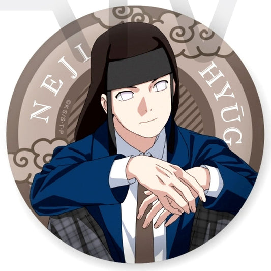 Neji Hyuga Naruto Shippuden Sparkle Button Collection Youth Ver. [USED]