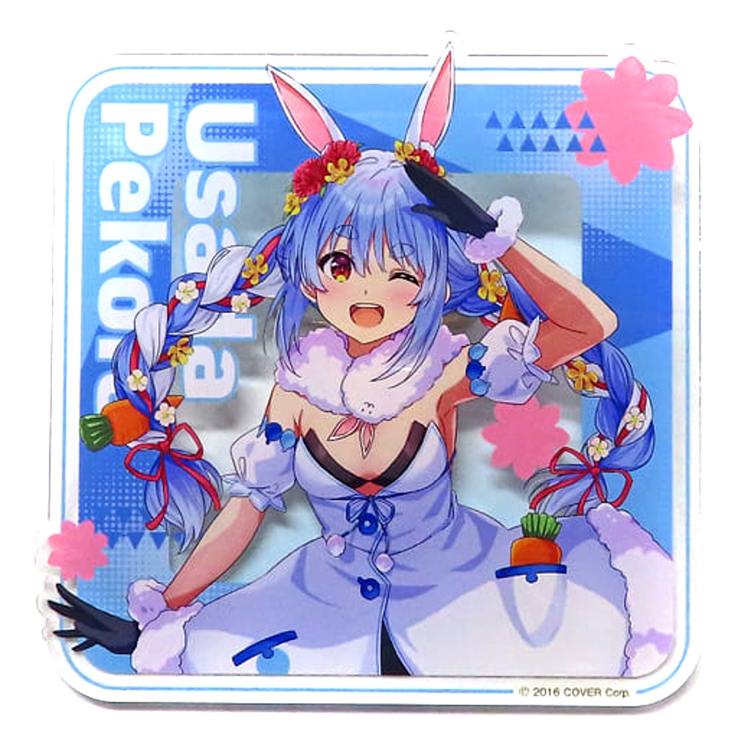 hololive Virtual YouTuber Usada Pekora Full Body hololive x JOYPOLIS DREAMY PARTY Trading Big Acrylic Badge [USED]