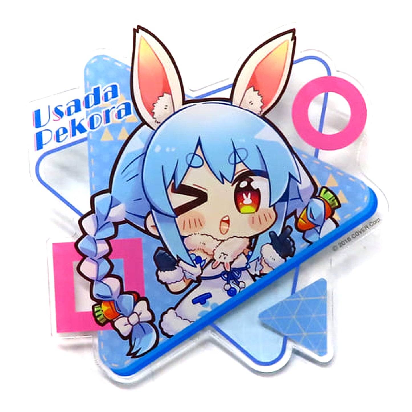 hololive Virtual YouTuber Usada Pekora Mini Character hololive x JOYPOLIS DREAMY PARTY Trading Big Acrylic Badge [USED]