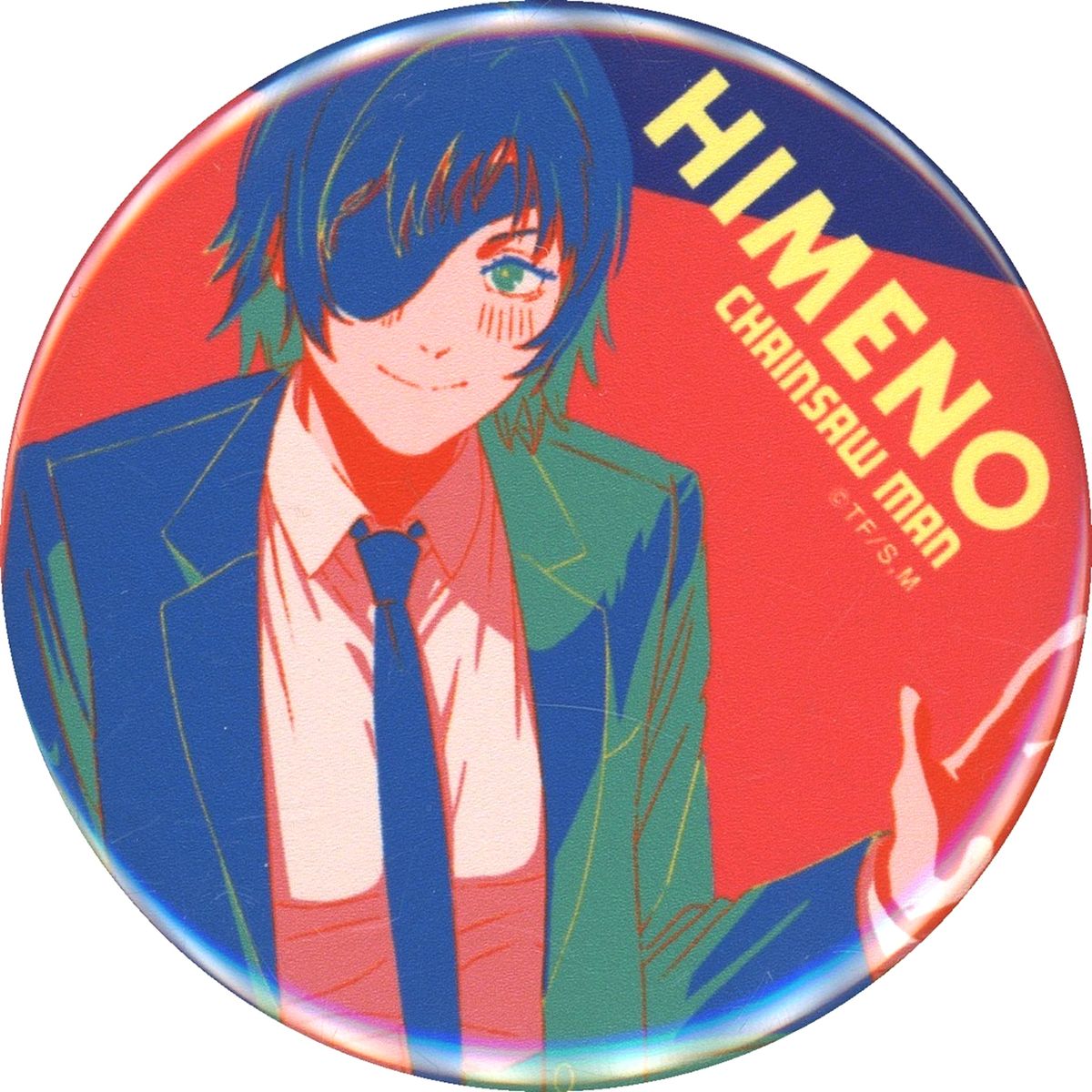 Himeno Chainsaw Man x Bakudanyakihonpo Part 2 Trading Button [USED]