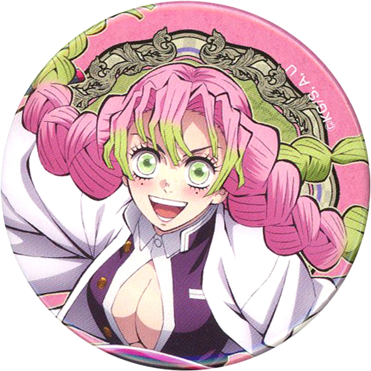 Mitsuri Kanroji World Tour Screening Demon Slayer To the Swordsmith Village World Tour Illustration Random Button Theater Goods [USED]