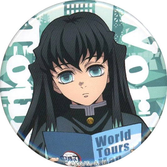 Muichirou Tokitou World Tour Demon Slayer: Kimetsu no Yaiba to the Swordsmith Village Random 57mm Button Newly Drawn Illustration Theater Limited [USED]