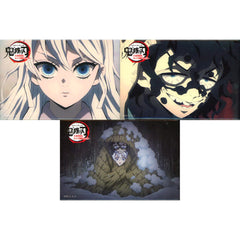 World Tour Screening Demon Slayer: Kimetsu no Yaiba To the Swordsmith Village Daki Gyuutarou Scene Photo Square Can Badge Set Theater Limited Set of 3 Buttons [USED]